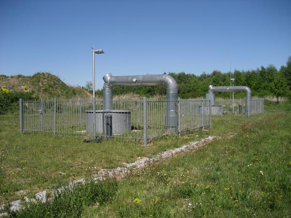 Die Förder- und Reinjektionsbohrung der Geothermieanlage in München-Riem Bild: GtV-Bundesverband Geothermie